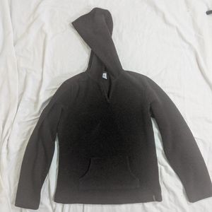 Columbia brown fleece hooded pullover medium